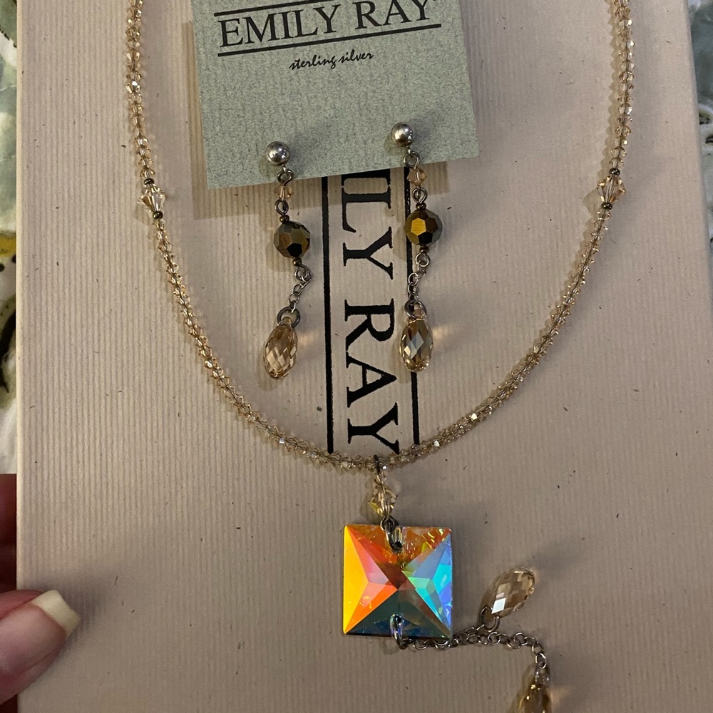 Emily ray necklace and earring set
